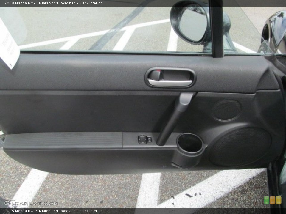 Black Interior Door Panel for the 2008 Mazda MX-5 Miata Sport Roadster #71599707