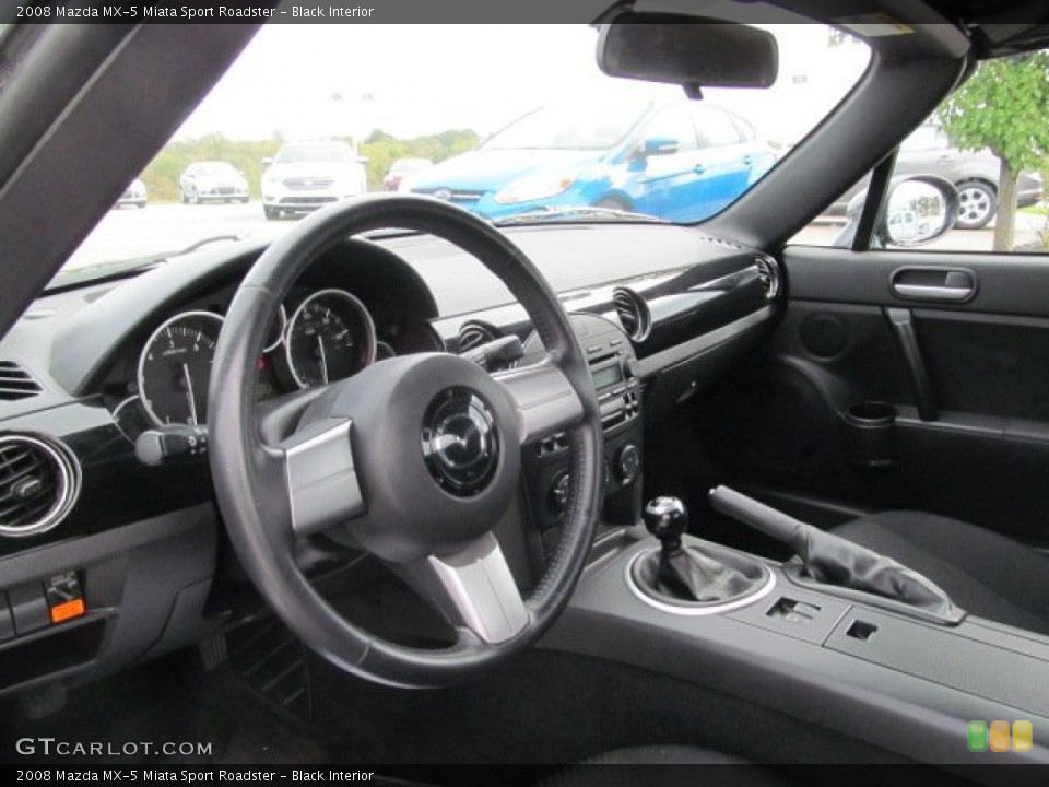 Black Interior Photo for the 2008 Mazda MX-5 Miata Sport Roadster #71599716