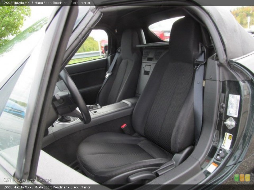 Black Interior Front Seat for the 2008 Mazda MX-5 Miata Sport Roadster #71599734