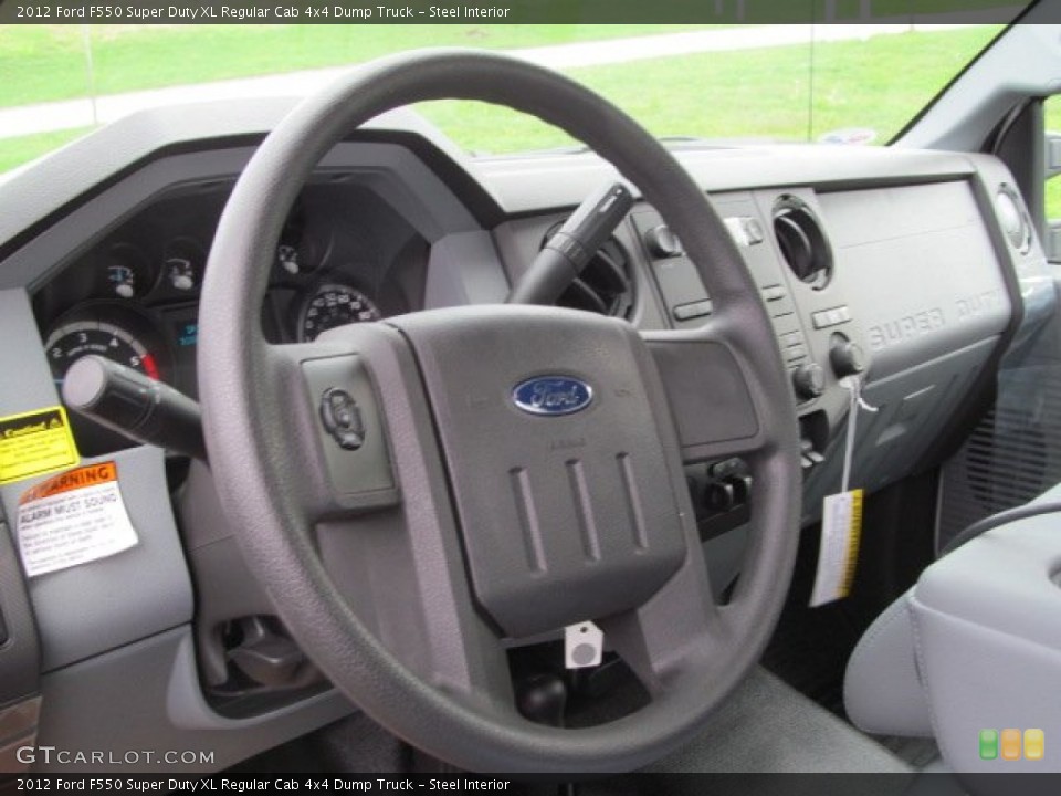 Steel Interior Steering Wheel for the 2012 Ford F550 Super Duty XL Regular Cab 4x4 Dump Truck #71601834