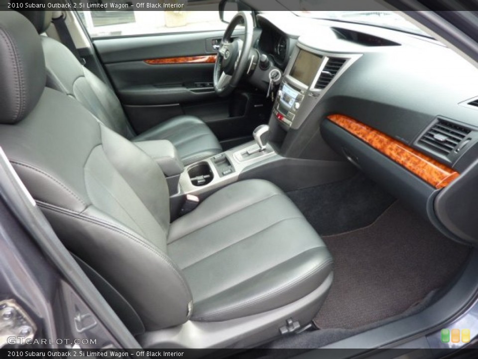 Off Black Interior Photo for the 2010 Subaru Outback 2.5i Limited Wagon #71602193