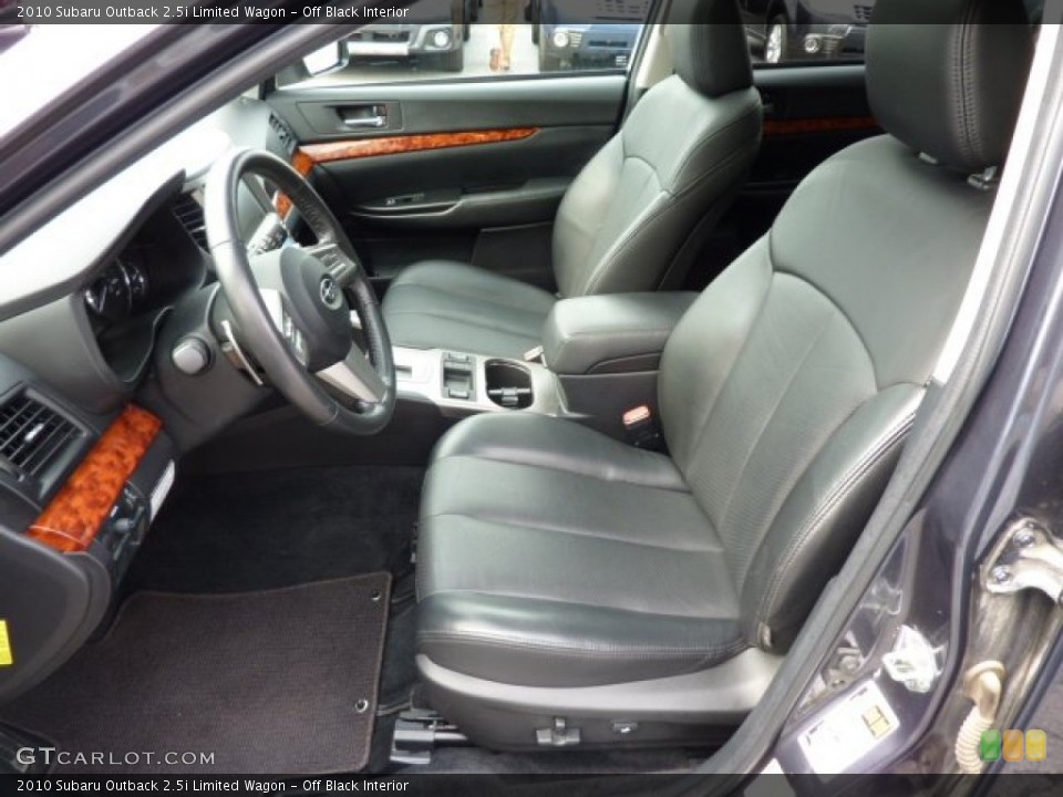 Off Black Interior Photo for the 2010 Subaru Outback 2.5i Limited Wagon #71602221
