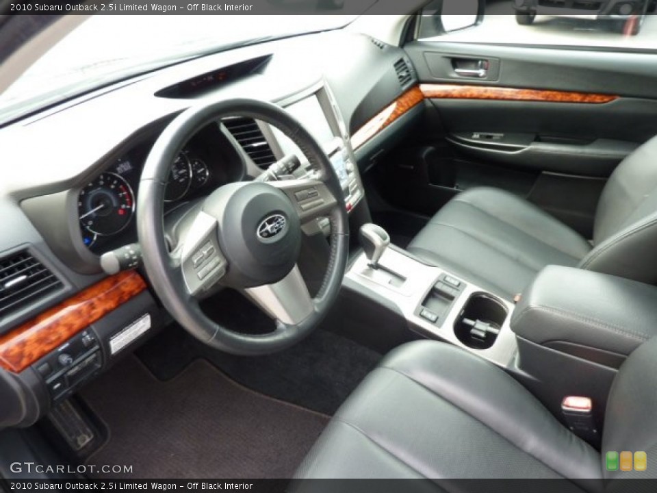 Off Black Interior Prime Interior for the 2010 Subaru Outback 2.5i Limited Wagon #71602290