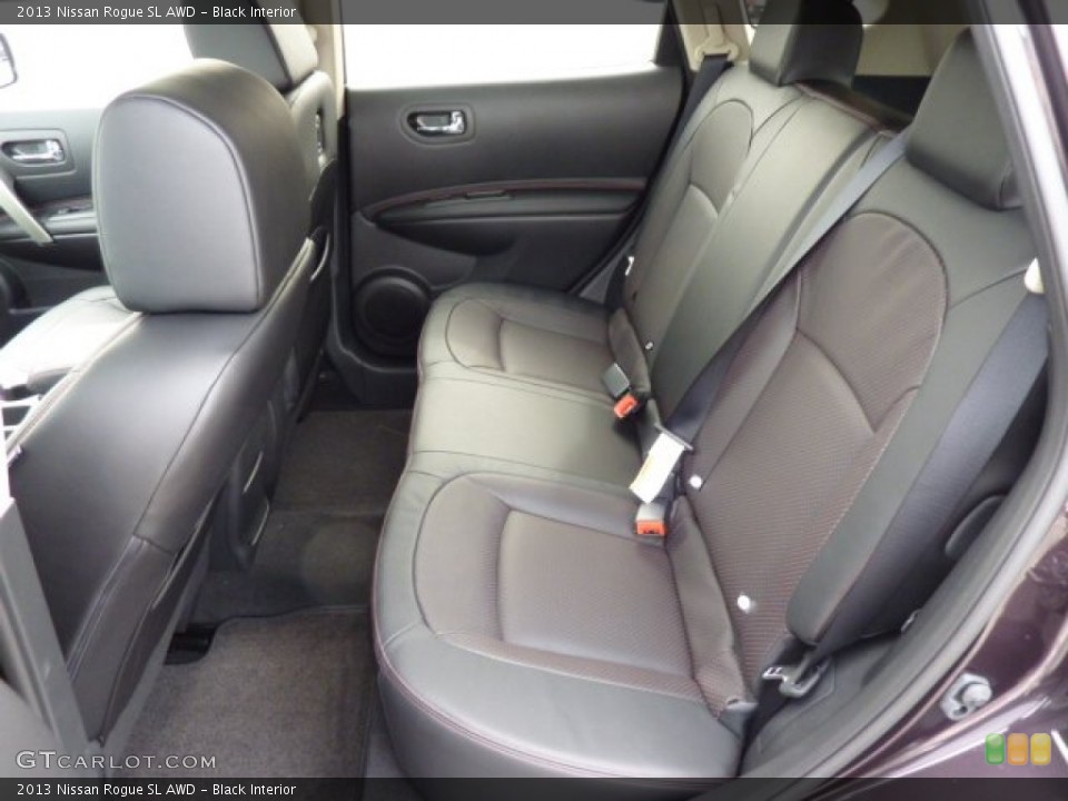 Black Interior Rear Seat for the 2013 Nissan Rogue SL AWD #71604912