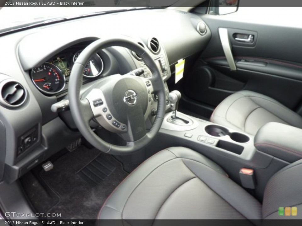 Black Interior Prime Interior for the 2013 Nissan Rogue SL AWD #71604942