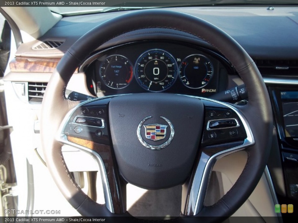 Shale/Cocoa Interior Steering Wheel for the 2013 Cadillac XTS Premium AWD #71605581