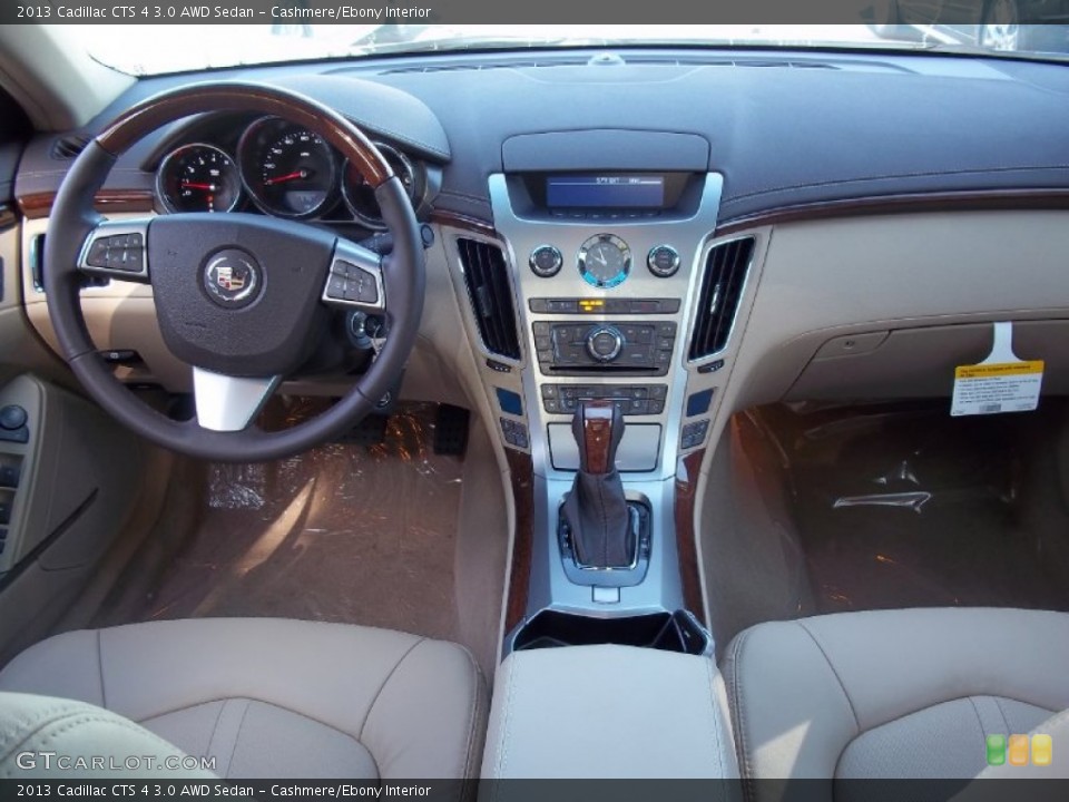 Cashmere/Ebony Interior Dashboard for the 2013 Cadillac CTS 4 3.0 AWD Sedan #71605878