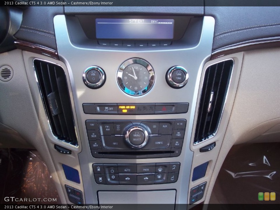 Cashmere/Ebony Interior Controls for the 2013 Cadillac CTS 4 3.0 AWD Sedan #71605905