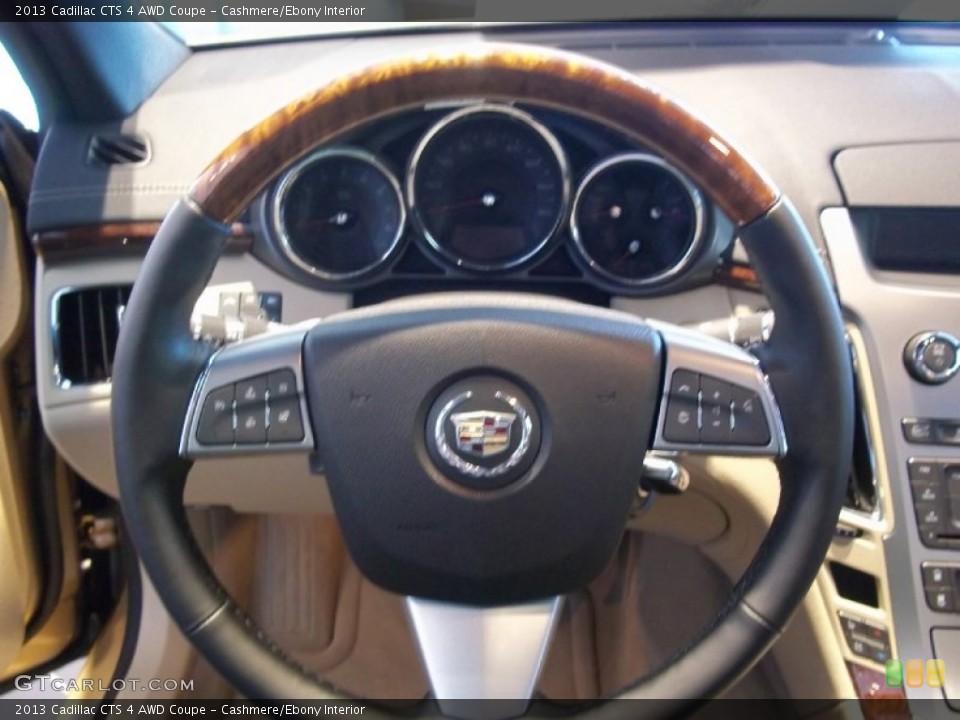 Cashmere/Ebony Interior Steering Wheel for the 2013 Cadillac CTS 4 AWD Coupe #71606379