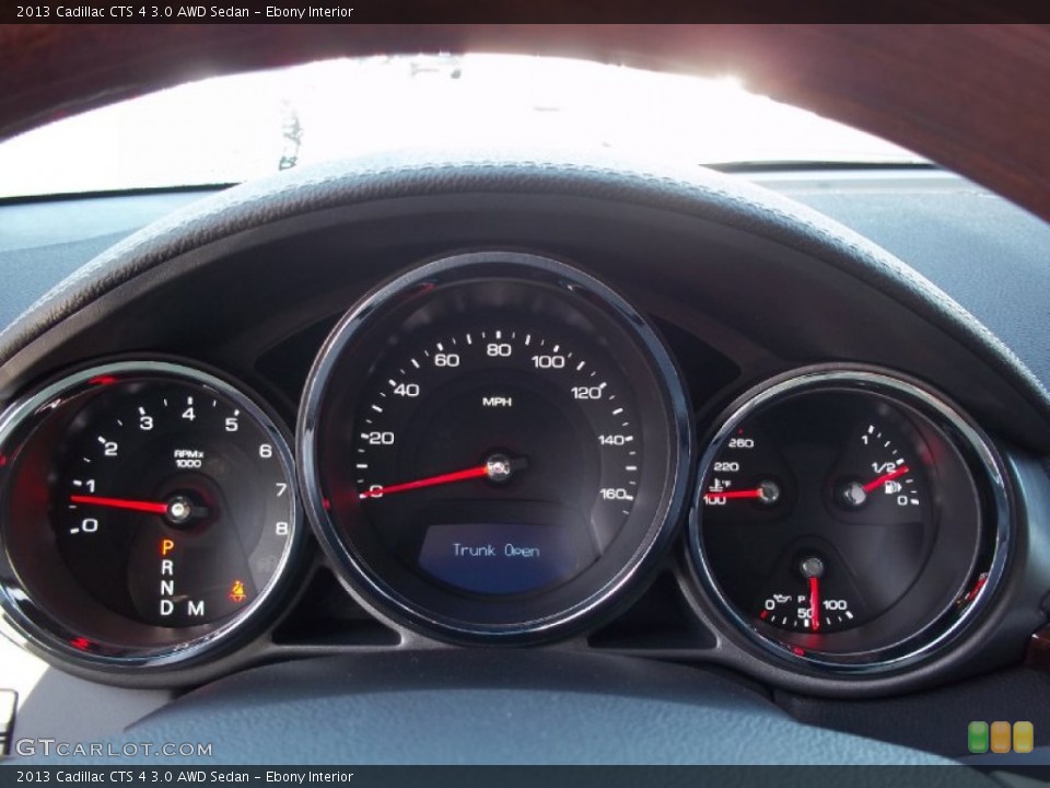 Ebony Interior Gauges for the 2013 Cadillac CTS 4 3.0 AWD Sedan #71606538
