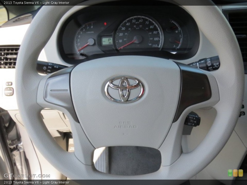 Light Gray Interior Steering Wheel for the 2013 Toyota Sienna V6 #71608050