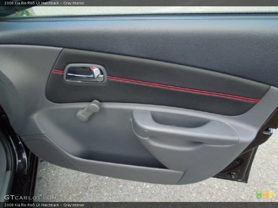 Gray Interior Door Panel for the 2008 Kia Rio Rio5 LX Hatchback #71609268