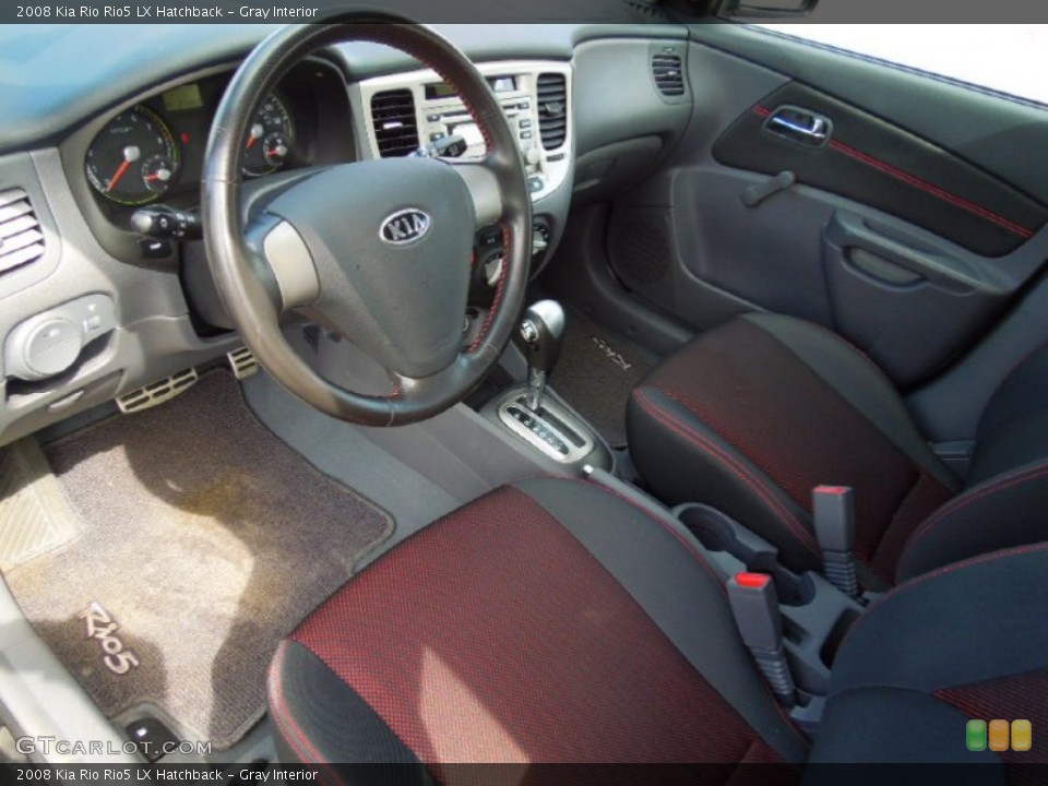 Gray Interior Prime Interior for the 2008 Kia Rio Rio5 LX Hatchback #71609304