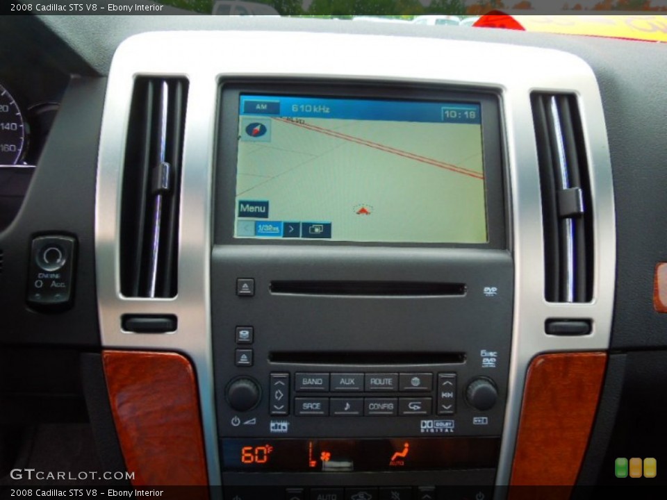 Ebony Interior Navigation for the 2008 Cadillac STS V8 #71609412