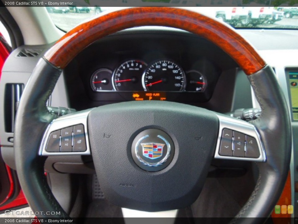 Ebony Interior Steering Wheel for the 2008 Cadillac STS V8 #71609439