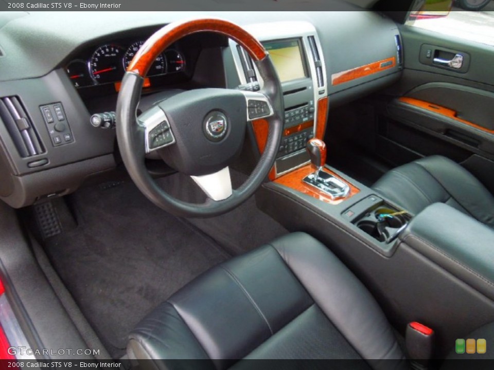 Ebony Interior Prime Interior for the 2008 Cadillac STS V8 #71609559