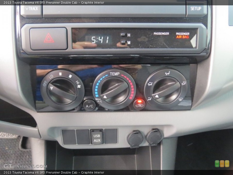 Graphite Interior Controls for the 2013 Toyota Tacoma V6 SR5 Prerunner Double Cab #71609898