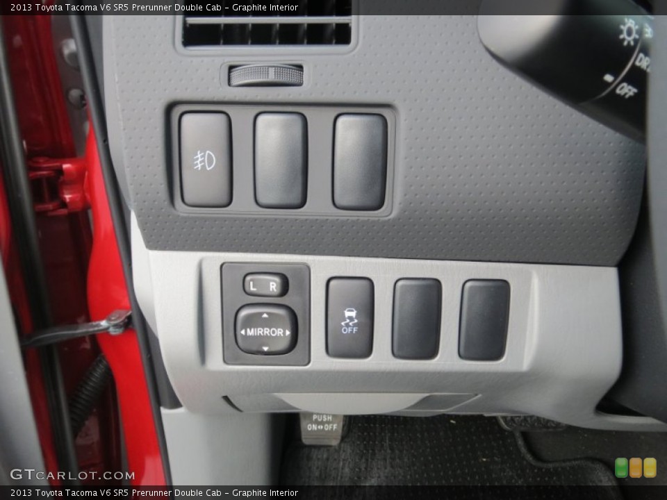 Graphite Interior Controls for the 2013 Toyota Tacoma V6 SR5 Prerunner Double Cab #71609931