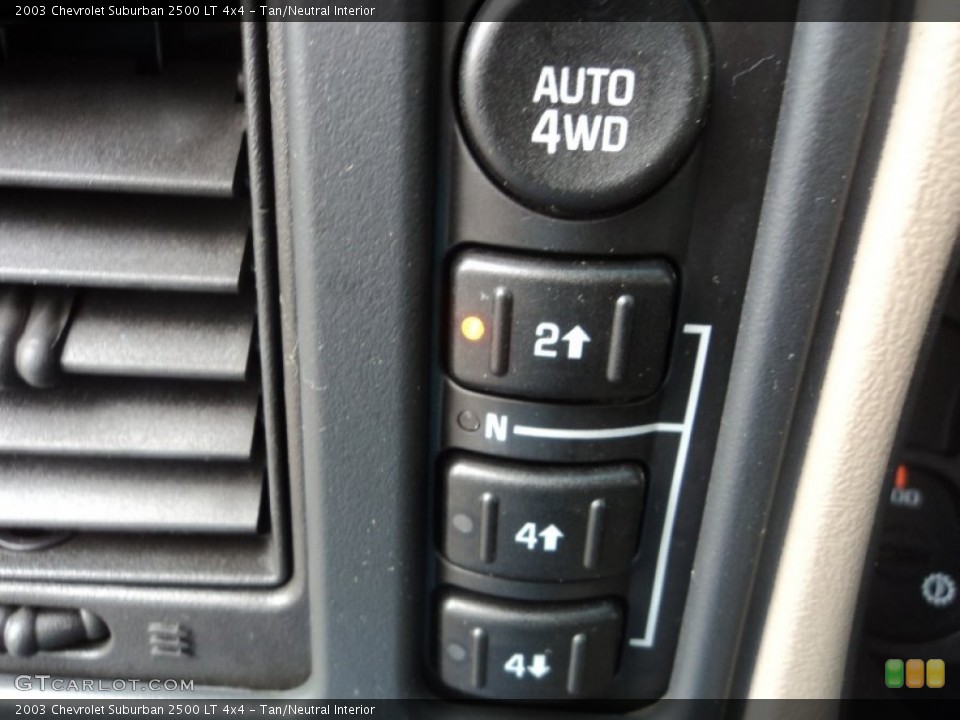 Tan/Neutral Interior Controls for the 2003 Chevrolet Suburban 2500 LT 4x4 #71610852