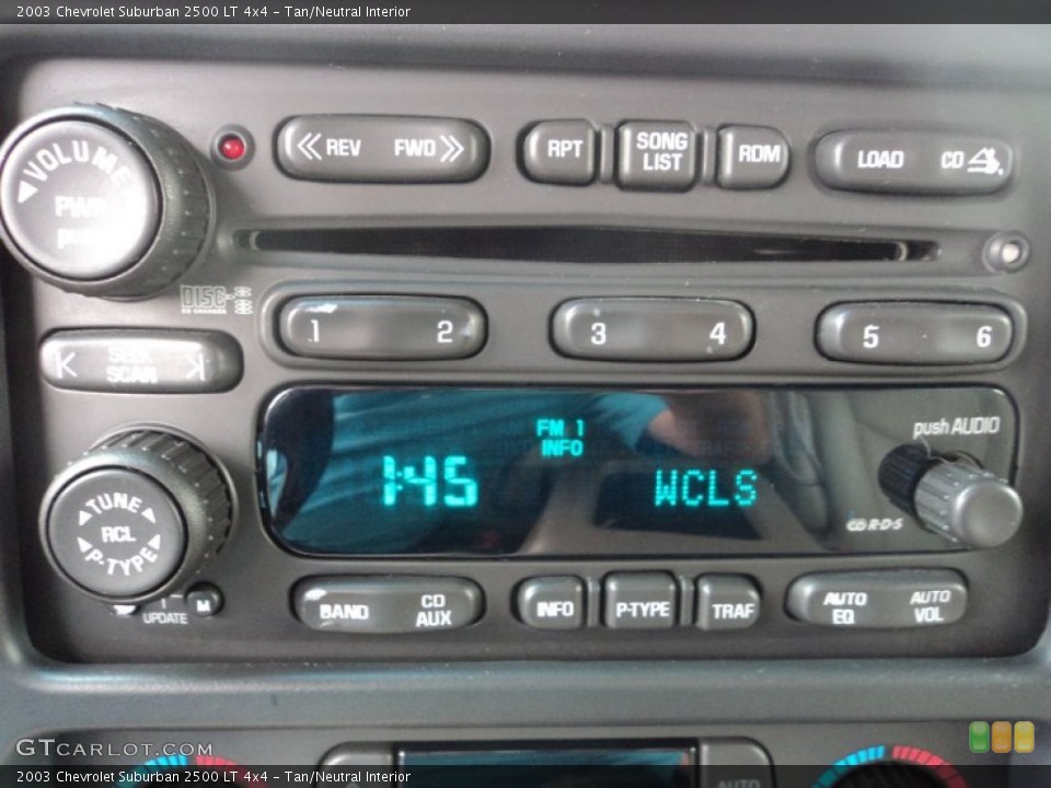 Tan/Neutral Interior Audio System for the 2003 Chevrolet Suburban 2500 LT 4x4 #71610918