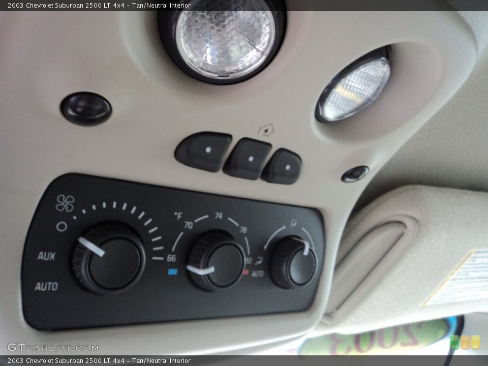 Tan/Neutral Interior Controls for the 2003 Chevrolet Suburban 2500 LT 4x4 #71611002