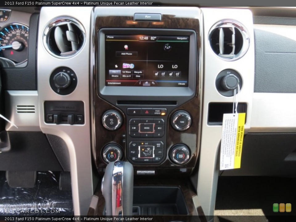 Platinum Unique Pecan Leather Interior Controls for the 2013 Ford F150 Platinum SuperCrew 4x4 #71611362