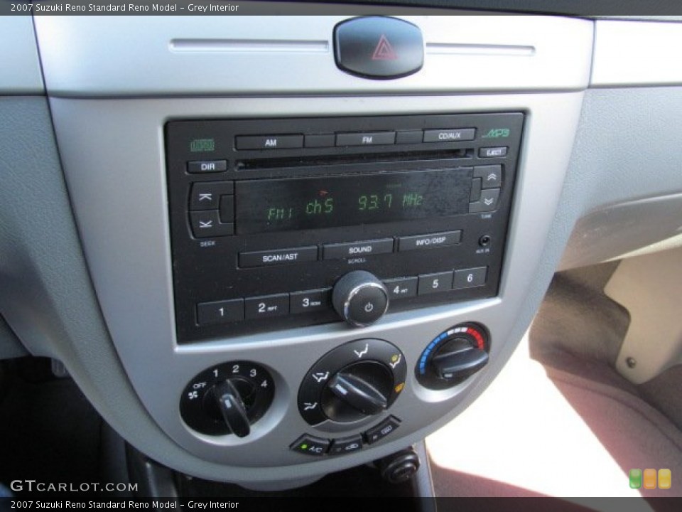 Grey Interior Controls for the 2007 Suzuki Reno  #71613315