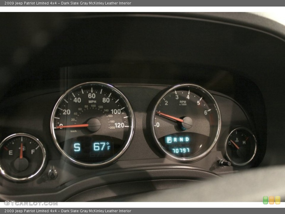 Dark Slate Gray McKinley Leather Interior Gauges for the 2009 Jeep Patriot Limited 4x4 #71613522