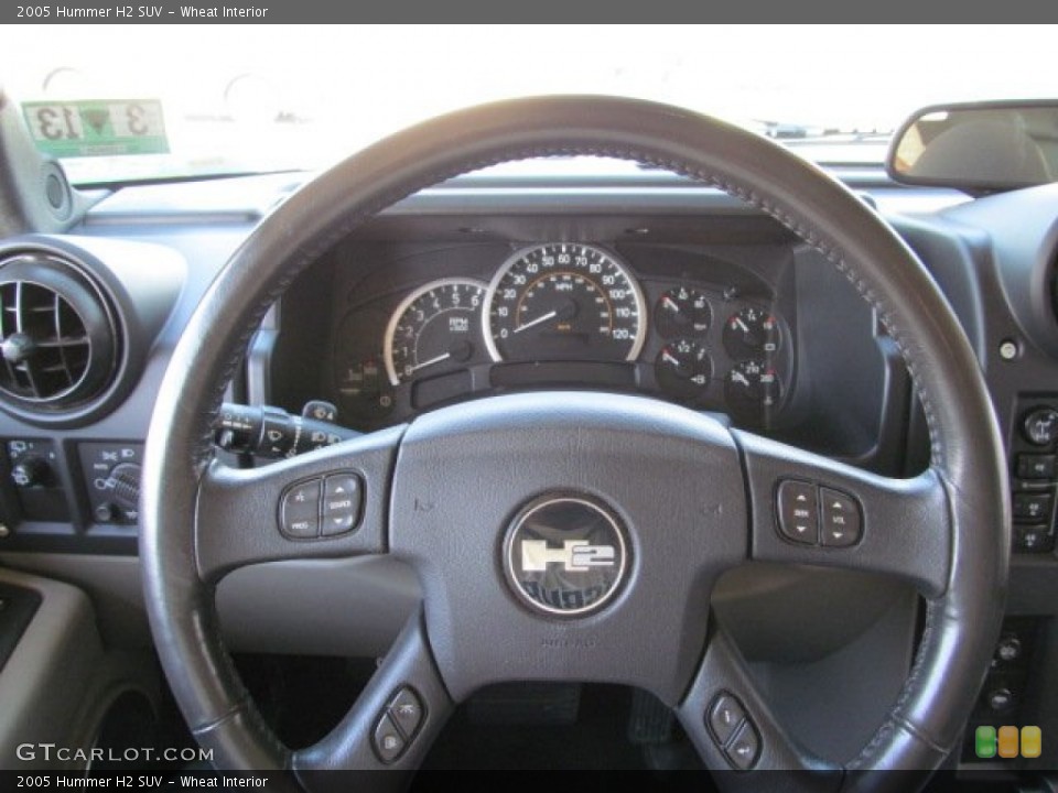 Wheat Interior Steering Wheel for the 2005 Hummer H2 SUV #71614917
