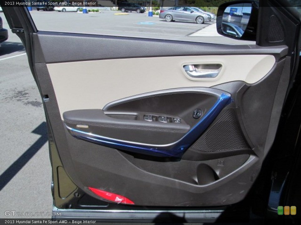Beige Interior Door Panel for the 2013 Hyundai Santa Fe Sport AWD #71615349