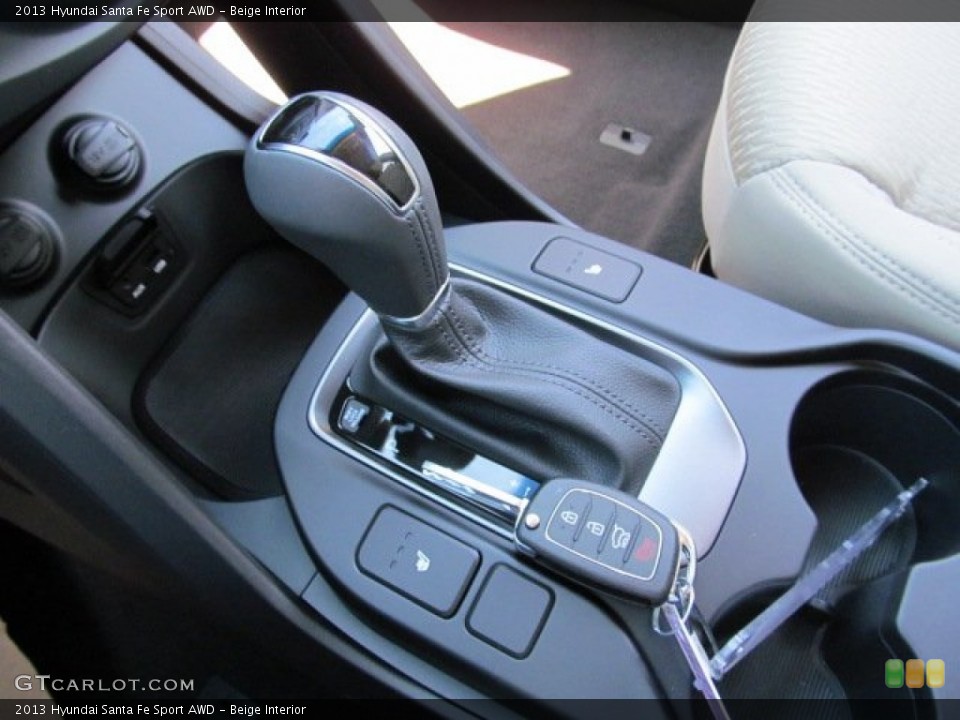 Beige Interior Transmission for the 2013 Hyundai Santa Fe Sport AWD #71615359