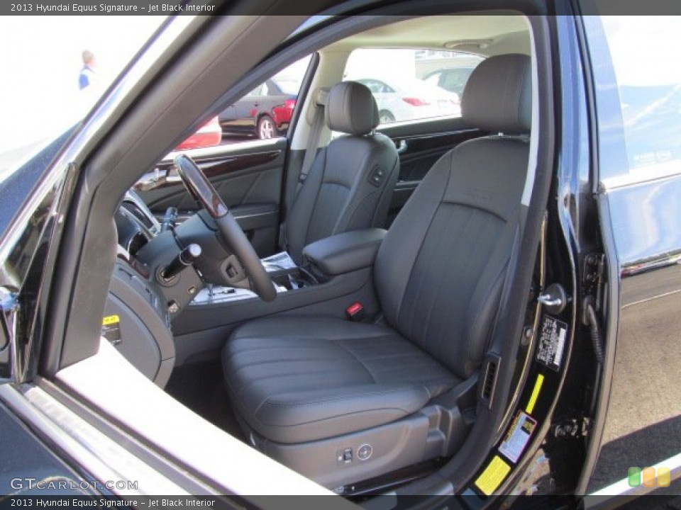 Jet Black Interior Photo for the 2013 Hyundai Equus Signature #71616171