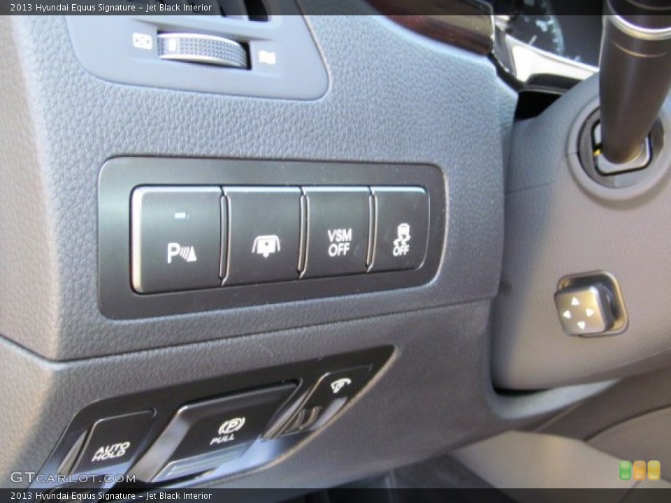 Jet Black Interior Controls for the 2013 Hyundai Equus Signature #71616198