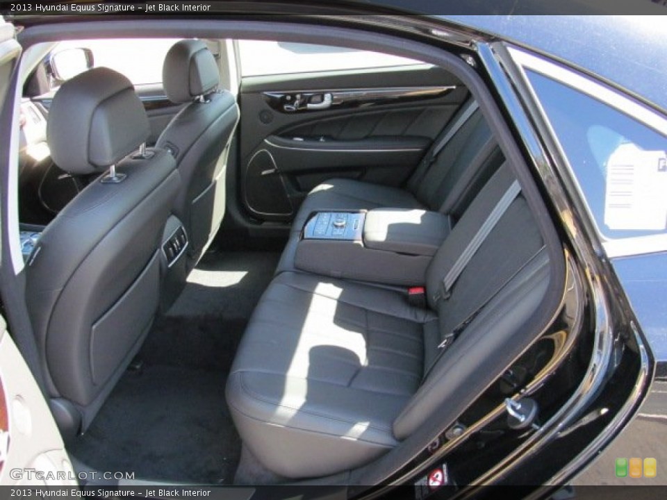 Jet Black Interior Rear Seat for the 2013 Hyundai Equus Signature #71616250