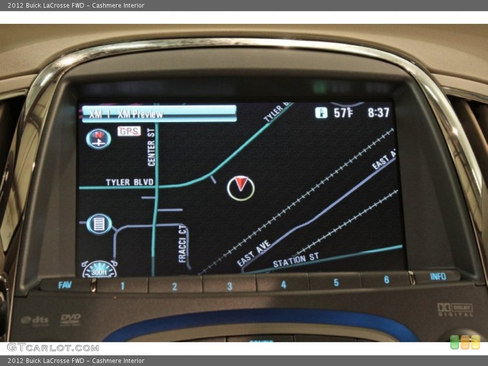 Cashmere Interior Navigation for the 2012 Buick LaCrosse FWD #71618109