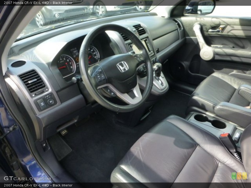 Black Interior Photo for the 2007 Honda CR-V EX-L 4WD #71620829