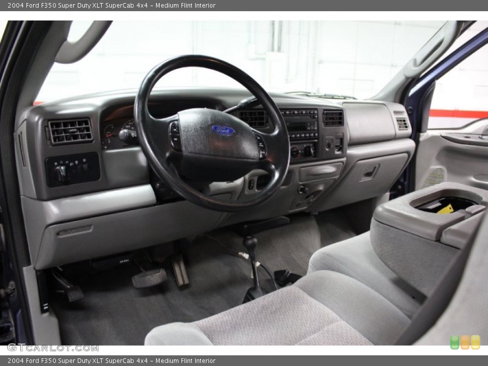Medium Flint Interior Prime Interior for the 2004 Ford F350 Super Duty XLT SuperCab 4x4 #71622826