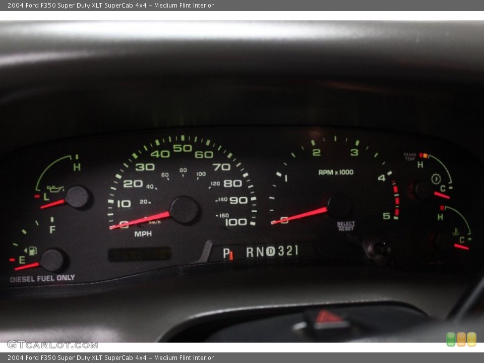 Medium Flint Interior Gauges for the 2004 Ford F350 Super Duty XLT SuperCab 4x4 #71622997