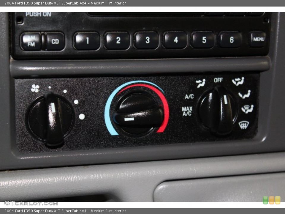 Medium Flint Interior Controls for the 2004 Ford F350 Super Duty XLT SuperCab 4x4 #71623021