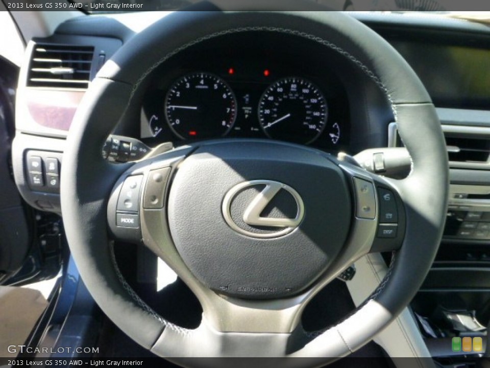 Light Gray Interior Steering Wheel for the 2013 Lexus GS 350 AWD #71623235