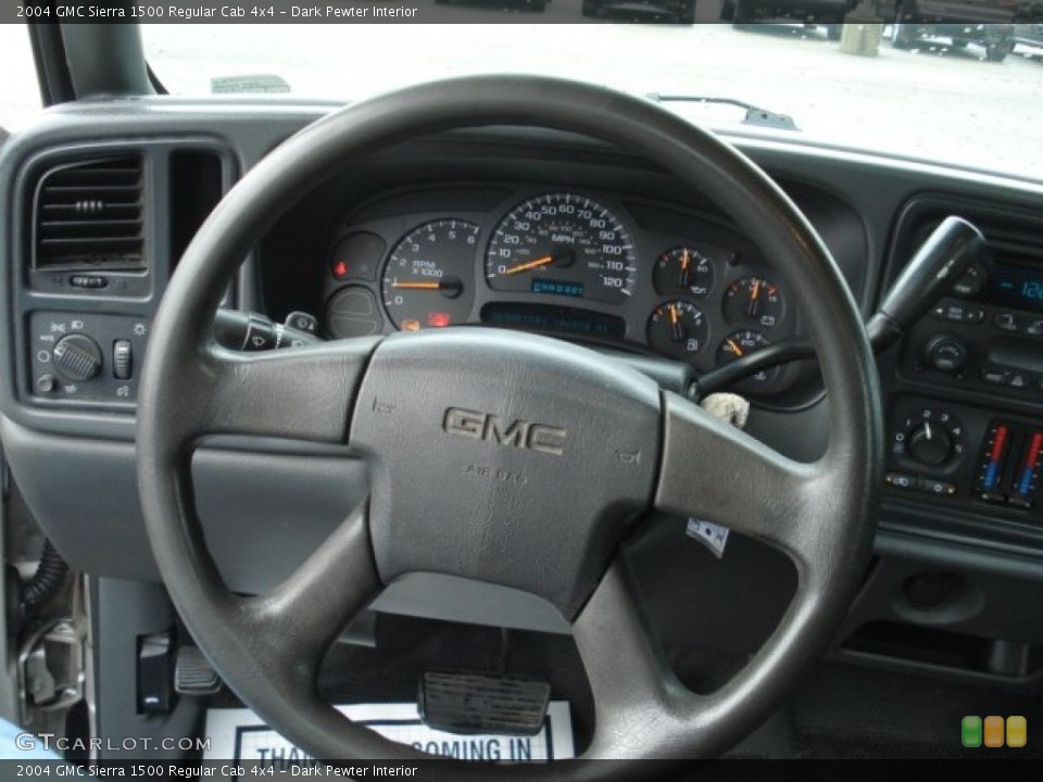 Dark Pewter Interior Steering Wheel for the 2004 GMC Sierra 1500 Regular Cab 4x4 #71623907