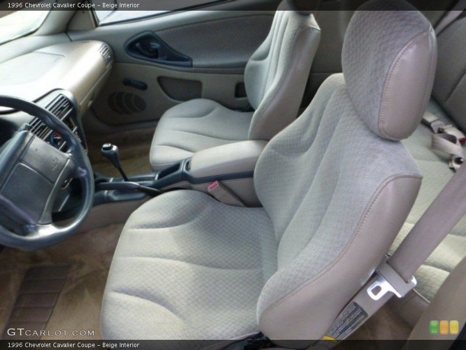 Beige Interior Photo for the 1996 Chevrolet Cavalier Coupe #71624640