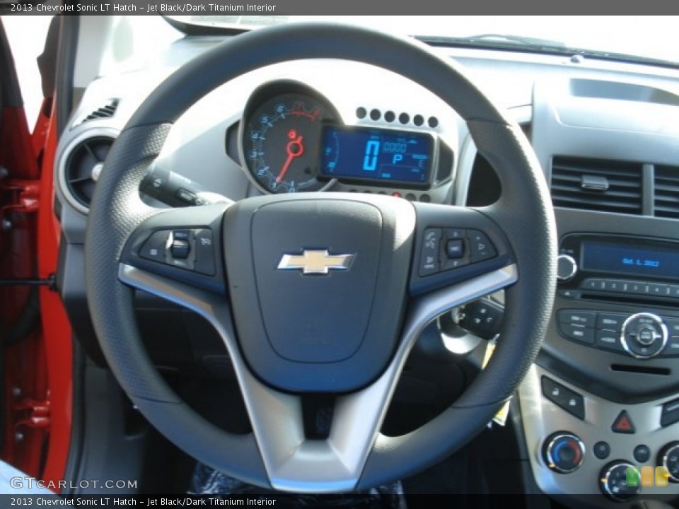 Jet Black/Dark Titanium Interior Steering Wheel for the 2013 Chevrolet Sonic LT Hatch #71626511