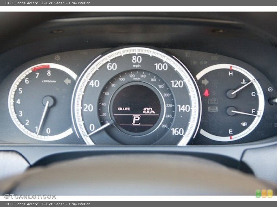 Gray Interior Gauges for the 2013 Honda Accord EX-L V6 Sedan #71629018