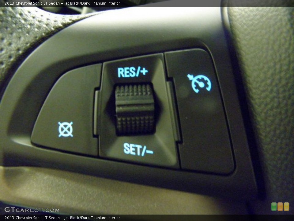 Jet Black/Dark Titanium Interior Controls for the 2013 Chevrolet Sonic LT Sedan #71631862