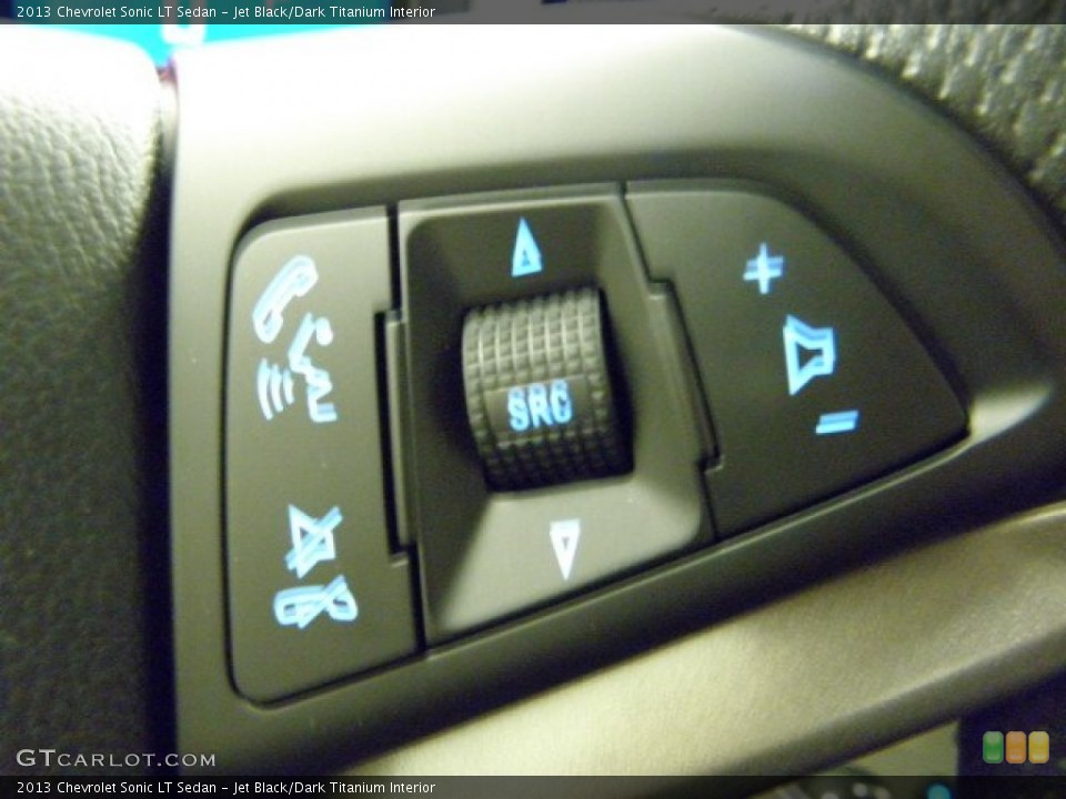 Jet Black/Dark Titanium Interior Controls for the 2013 Chevrolet Sonic LT Sedan #71631865