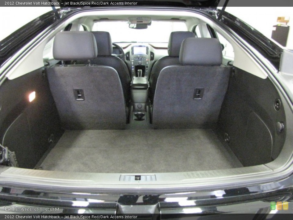 Jet Black/Spice Red/Dark Accents Interior Trunk for the 2012 Chevrolet Volt Hatchback #71632516