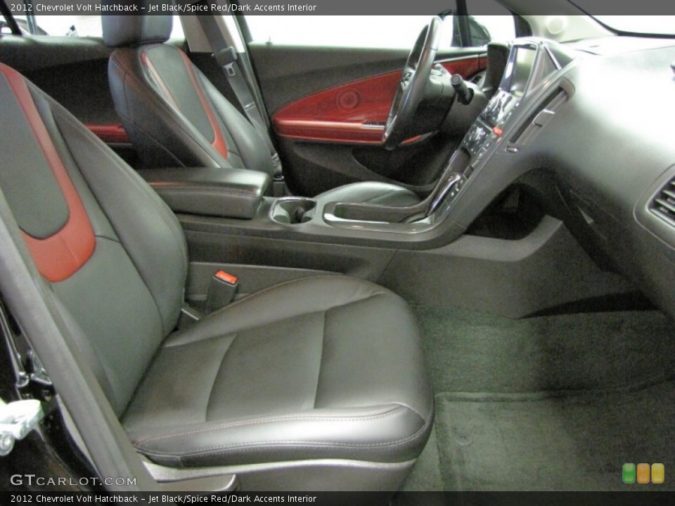 Jet Black/Spice Red/Dark Accents Interior Photo for the 2012 Chevrolet Volt Hatchback #71632534