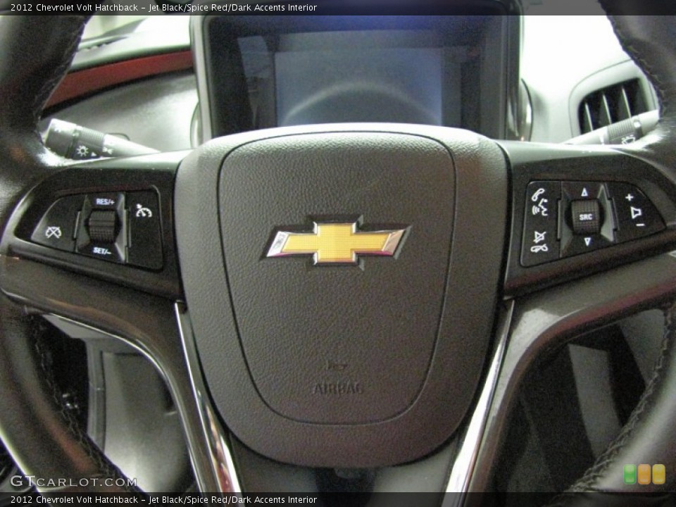 Jet Black/Spice Red/Dark Accents Interior Controls for the 2012 Chevrolet Volt Hatchback #71632552