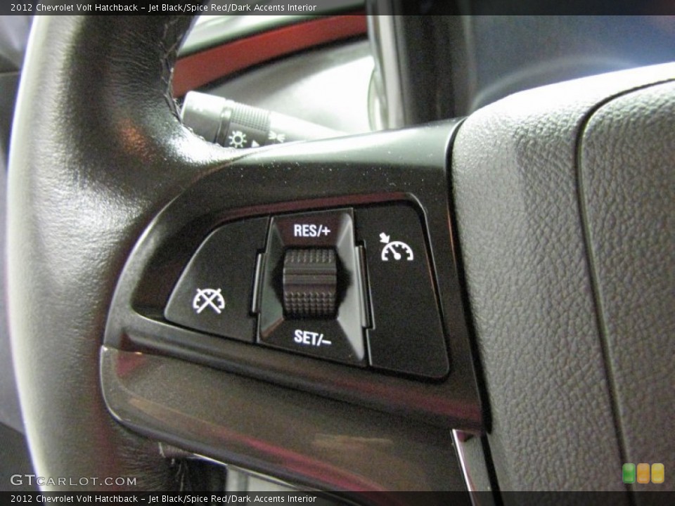 Jet Black/Spice Red/Dark Accents Interior Controls for the 2012 Chevrolet Volt Hatchback #71632555